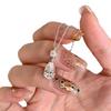Light Luxury Explosive Zircon Rhombus Water Drop Necklace Niche High Sense Unique Simple Temperament Neck Chain Jewelry