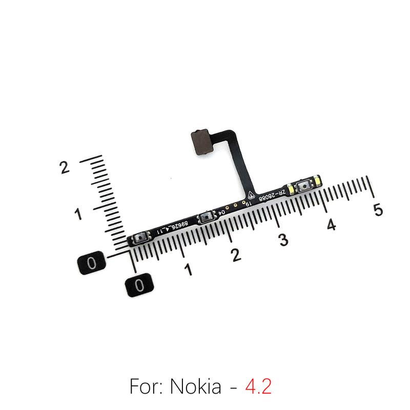 For Nokia 2 1.3 1.4 2.1 2.3 2.4 3.1Plus 3.2 3.4 5.4 4.2 Power Button volume Flex Cable OnOff