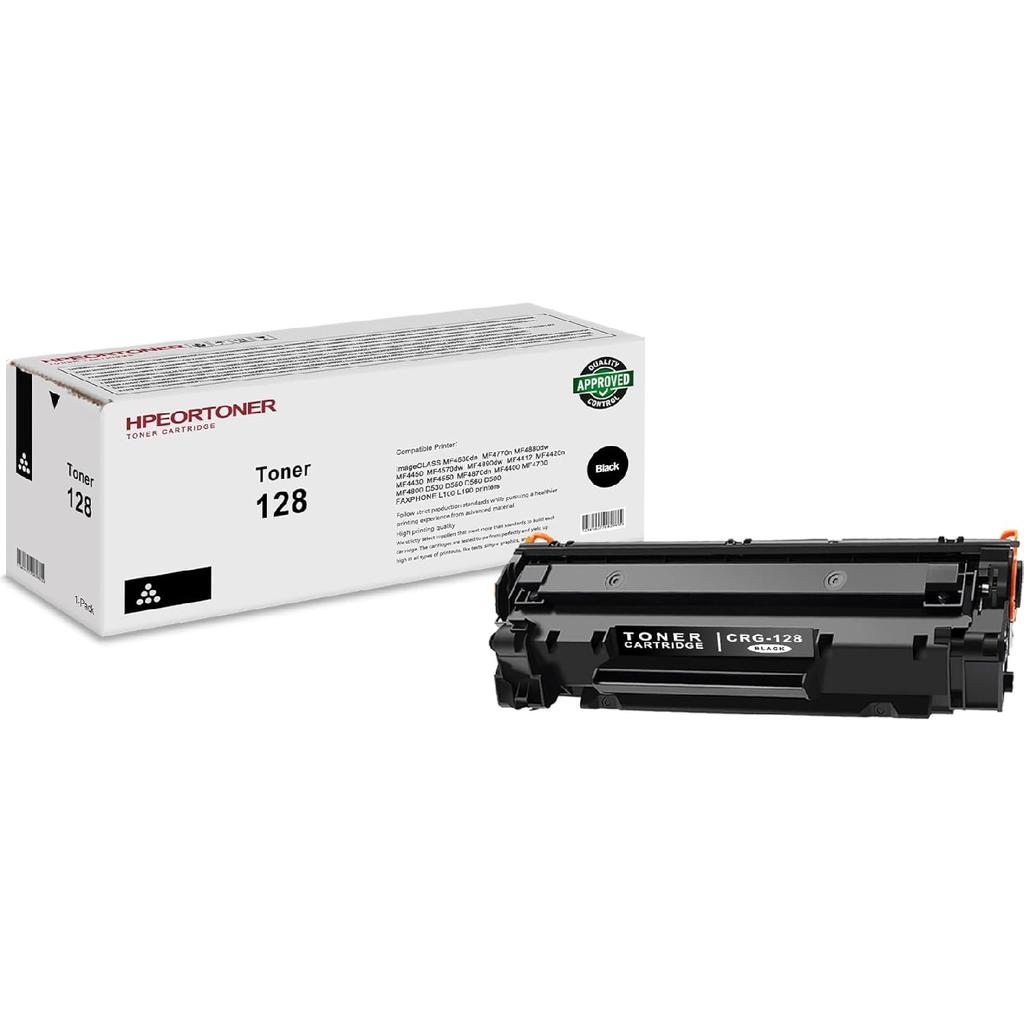 Packung mit 1 CRG 128 Schwarze Tonerkartusche Hohe Kapazität Ersatz für Canon ImageCLASS MF4880dw MF4450 MF4890dw D530 D560 D500 FAXPHONE L100 L190