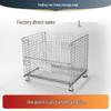 Movable Foldable Metal Storage Cage for Warehouse and Workshop Logistics