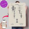 Tattoo Machine Patent Tin Poster Customized Wall Art Retro Vintage Metal Signs for Fans Room Mancave Decoration Gaming Interior