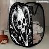 1Pcs Halloween Series 4 Pop-Up Laundry Hamper Expandable Mesh Hamper Basket for Room Bedroom Bathroom Organization Contemporary Storage