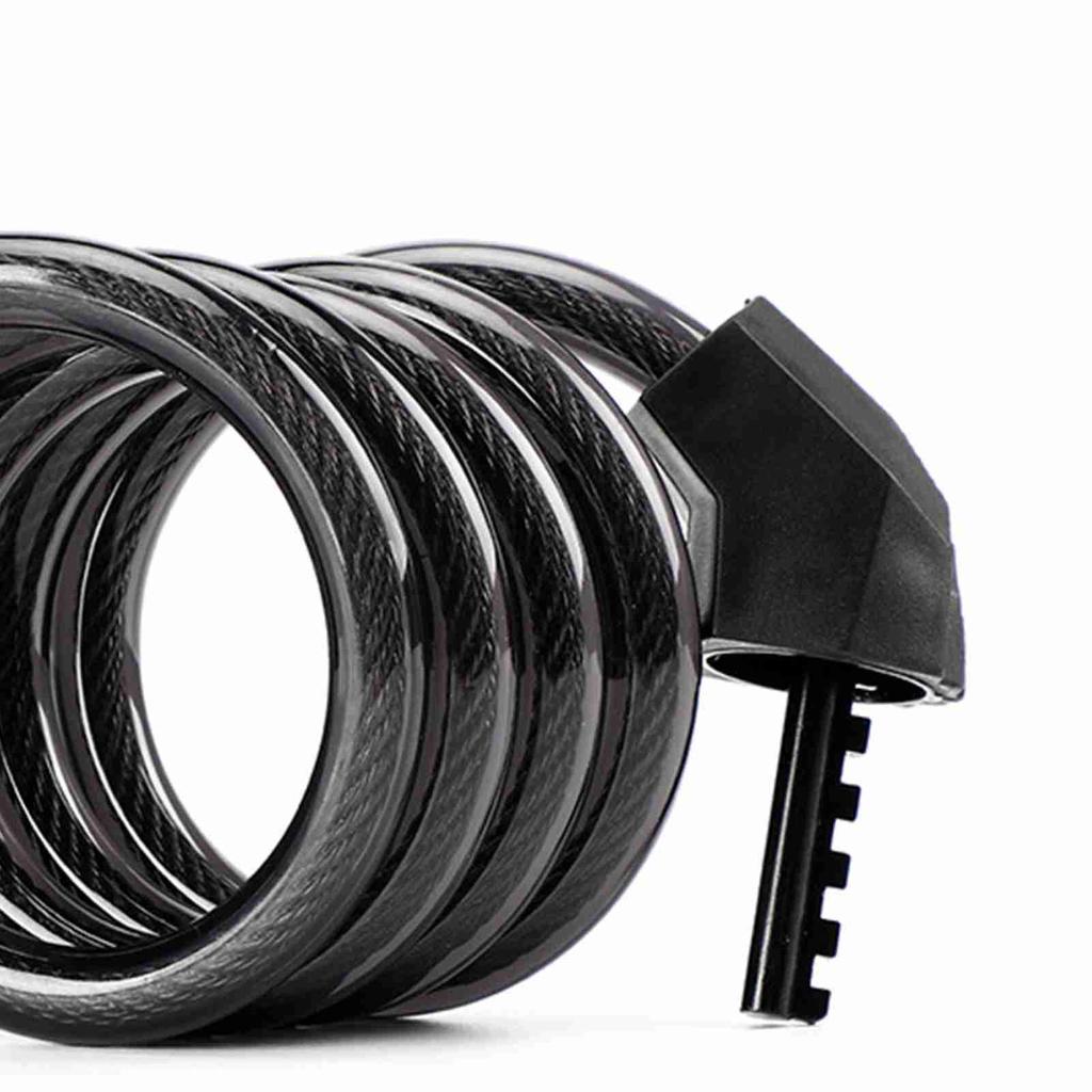 5 Digit Anti Theft Bike Cable Lock Black Thickened Wear Proof Portable Security Bike Chain Lock