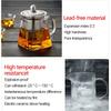 Heat Resistant Glass Teapot With Infuser Tea Kettle Tea Set Samovar Teaware For Loose Tea Home Kitchen Dining Bar
