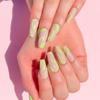 Falsche Nägel Press-On-Nägel Einfache Wellen-Serie Direkte Lieferung Aufhellender Nagelaufkleber Nagelstück