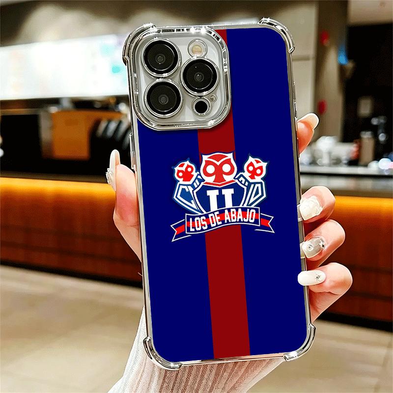 

Chile U-University Logo Plating Phone Case For Iphone 16 17 Pro Max Air 16E 14 15 Plus 12 13 Mini Anti-Fall Airabag Cover iPhone 17 Pro
