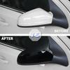 For Opel Vauxhall Astra H MK5 2004-2009 J MK6 2010-2013 ABS Car Side Mirror Cover Wing Cap Exterior Door Trim Adhesive Sticker