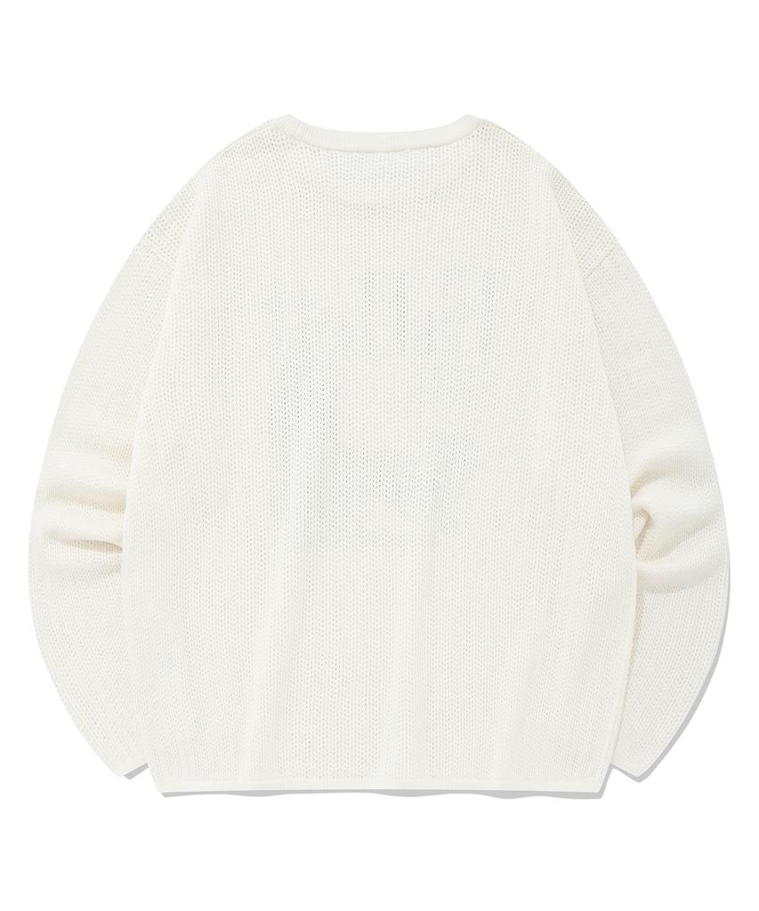 FALLETT [22Fw] Deuce Nero Long Sleeve Knit Ivory