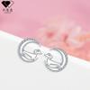 Cute Dog Stud Earrings Women Minimalist Animal Jewelry Korean Style Lightweight Copper Ear Piercing Accessories