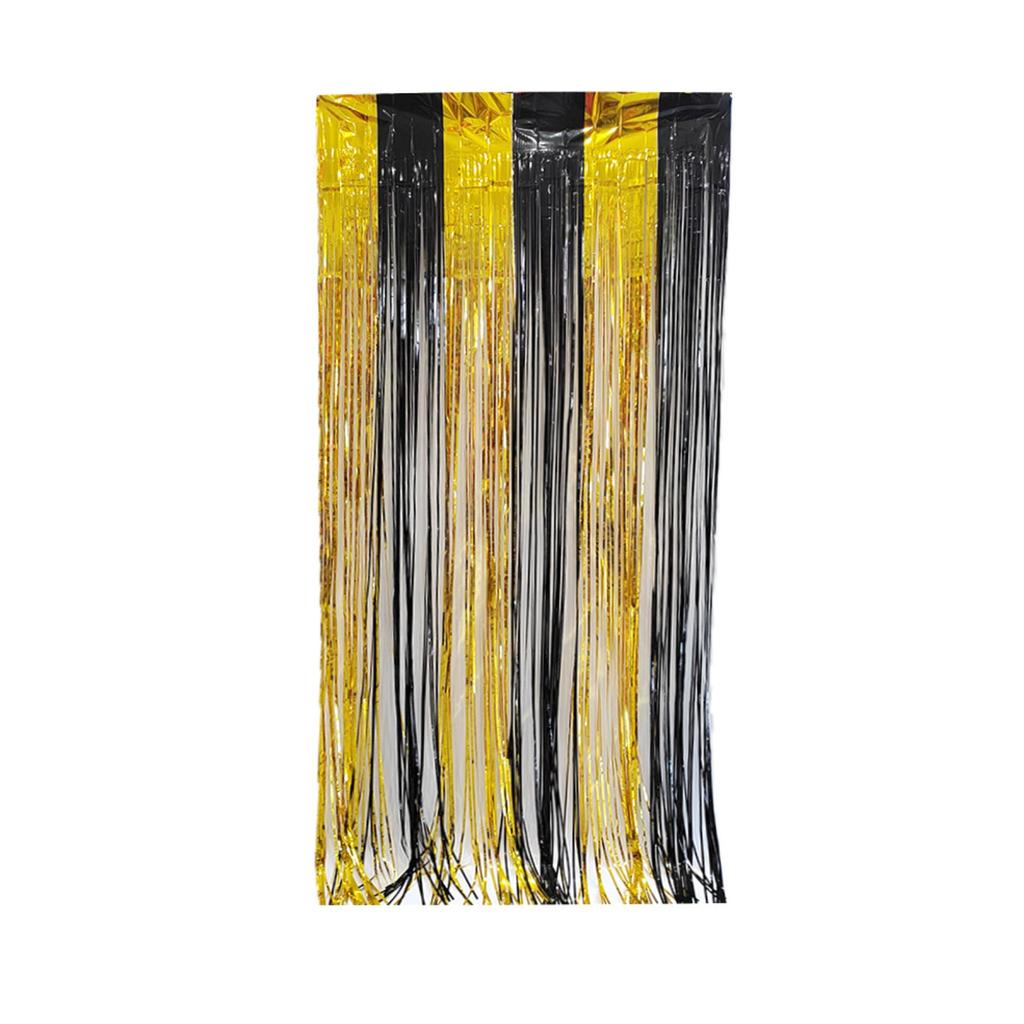 Double Pinyin Foil Fringe Curtains, Party Decorations Metallics Streamers, Party Photo Booth Backdrops For Birthday Wedding Engagement Bridal Shower