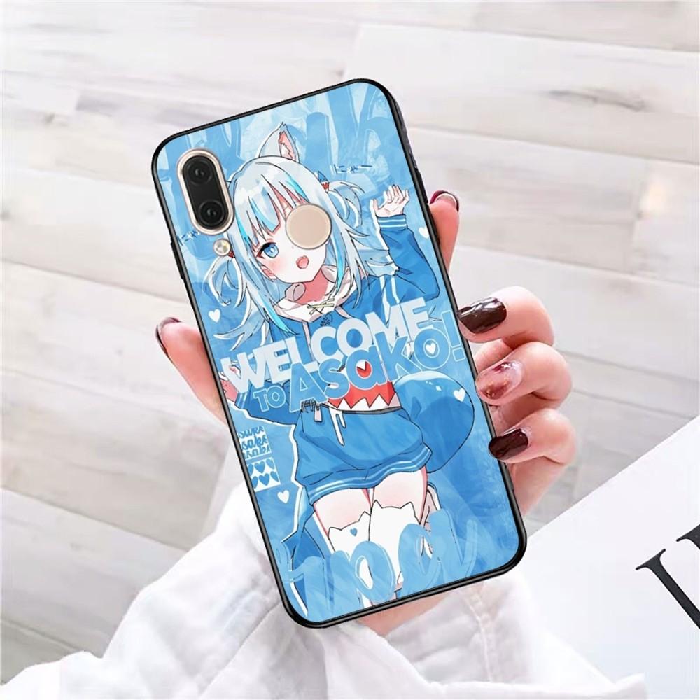 Gawr Gura Phone Case For Redmi 5 6 7 8 9 10 plus pro 6 7 8 9 A GO K20 K30 K40 pro plus F3 Fundas