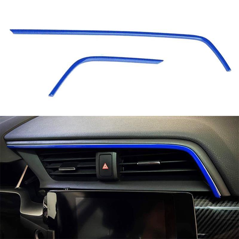 3 st för Honda Civic 10:e generationen 2016-2021 Mittkonsol Instrumentpanel Ramlist Trim Högerstyrd Vänsterstyrd