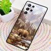 Cartoon Grizzly Bear Phone Case for Samsung Galaxy note 10 pro S26 Ultra S23 S24 FE S25 S21 S22 PLUS shockproof Cove