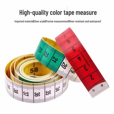 1.5m German Leather Tape Measure with Button - Soft Ruler for Bust, Waist, Hips