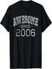 Awesome Since 2006 Vintage Style Born In 2006 Birthday Gift T-Shirt