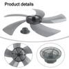 1 Pcs 18 Inches Household Plastic Fan Blade Five Leaves With Nut Cover For Household Floor Fan Pedestal Accessories