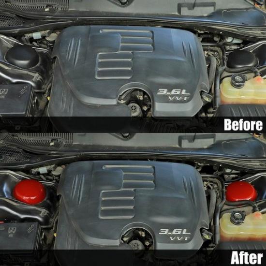 Car Engine Compartment Suspension Cover for Dodge Challenger Charger 2009-21 Red