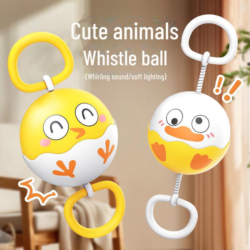 

Ностальгическая светящаяся игрушка-свисток для детей White Duck Pull Whistle Ball