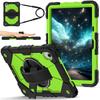Lenovo Xiaoxin Pad 11 Tablet Case With Silicone Wrist Strap Rotating Stand Shockproof PC Cover Kids Students Travel