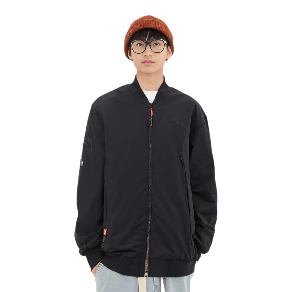 Li Ning Letter Zip Jacket Men Jackets Black AJMT067-1