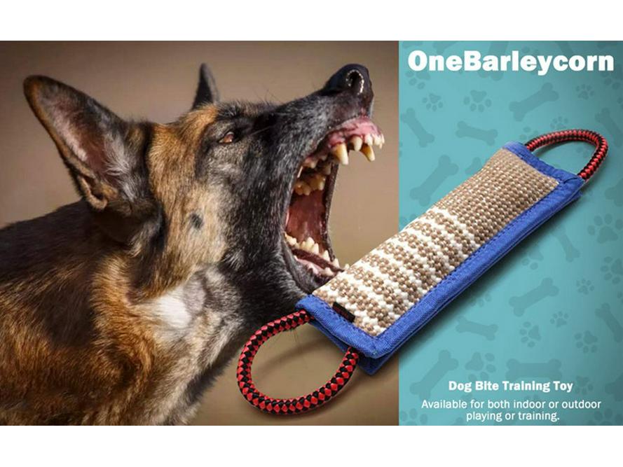 Jute Dog Bite & Chew Stick for Training German Shepherd & Malinois