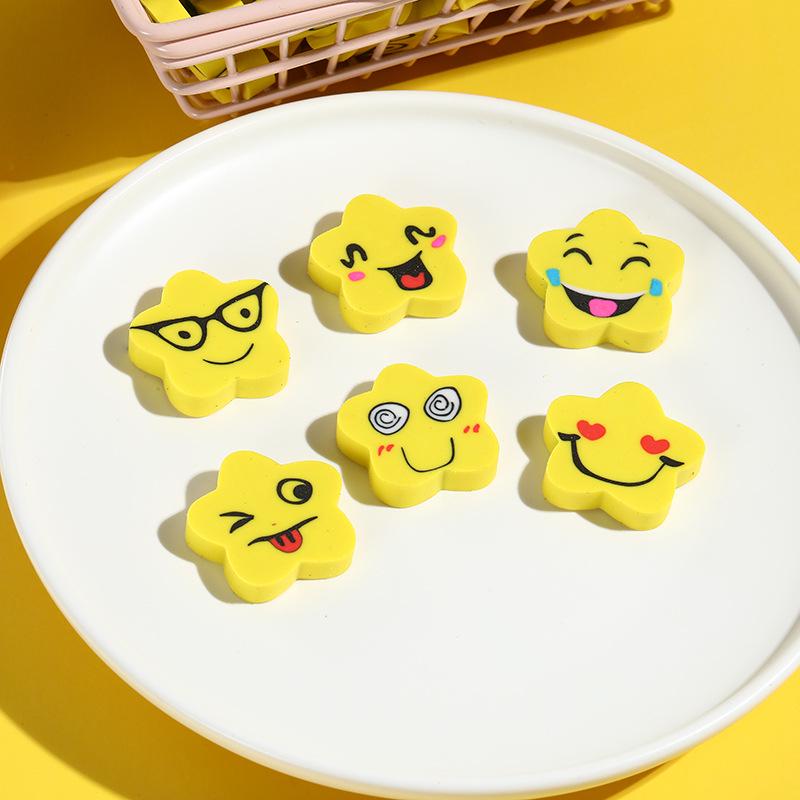 

Smiling Star Face Eraser - Cartoon Children s Gift Stationery