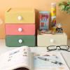 Drawer Type Desk Organizer  Stationery Cosmetic Storage, Multi Color Mix  Match