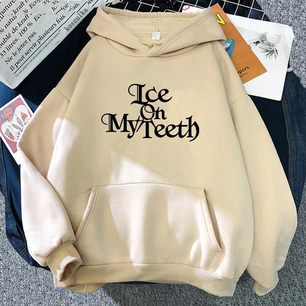 Ateez Ice My Teeth Hoodie New Song Women's Hoodie Kawaii Clothes Width Memorial Autumn Winter Pullover Sweatshirt Retro