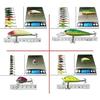 Lure Set Fishing 56 Pieces Case Minnow Crankbait Floating Shallow Deep Bass Sea Trout Ocean River Lake Stream Beginner