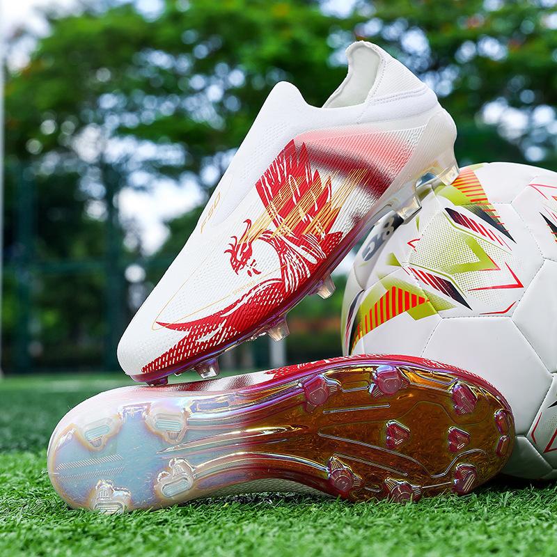 New Men'S Football Shoes, Youth Spikes Ag Non-Slip Sports Shoes, Professional Competition Wear-Resistant Football Shoes
