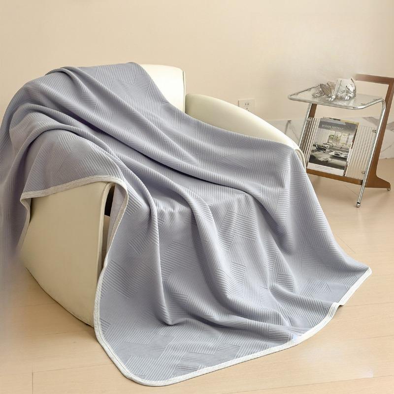 Summer Cotton Solid Color Three-layer Gauze Blanket Thin Air Conditioner Blanket Office Nap Towel Quilt Pure Cotton Sofa Blanket