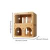 Cat House with Scratcher Two-sidedSided Cardboard Scratching Shelter Indoor