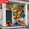 2D Flat - 2D Flat Happy Thanksgiving Autumn Maple Leaf Pumpkin Garden Flag 2-28 X 40 Inches Outdoor Garden Flag Double-Sided Home Decoration Courtyard
