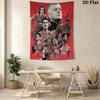 Retro MUFC CanvasWall Hanging Printed Fabric Blanket Decorative Tapestries for Bedroom Living Room Home Decor