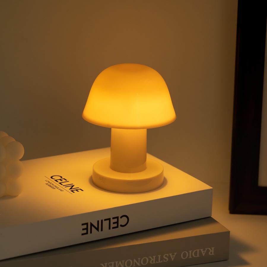 Creative LED Mushroom Night Light - Christmas Decorative Desktop Lamp Ornament