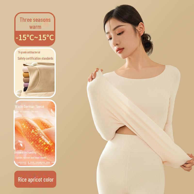 Women's Round Neck Velvet Bottoming Shirt - Winter Plush Seamless Innerwear, Thickened for Warmth