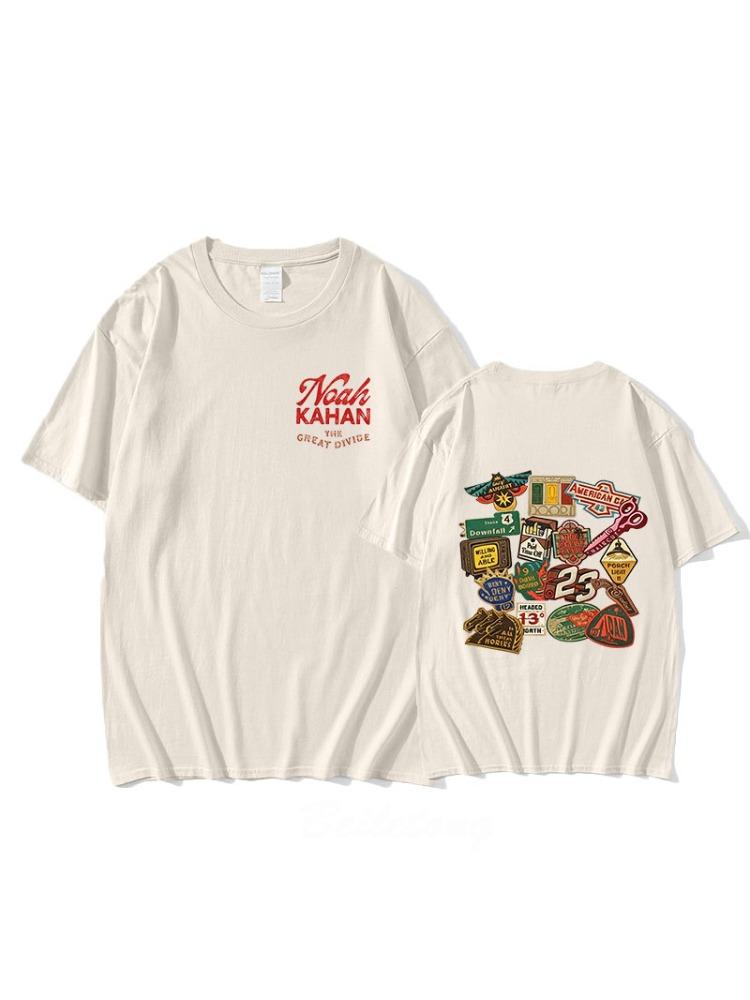 100% Cotton Noah Kahan T-Shirt Streetwear Short Sleeve Round Neck Tees Women Men Casual Fashion Graphic Printing Tops Summer