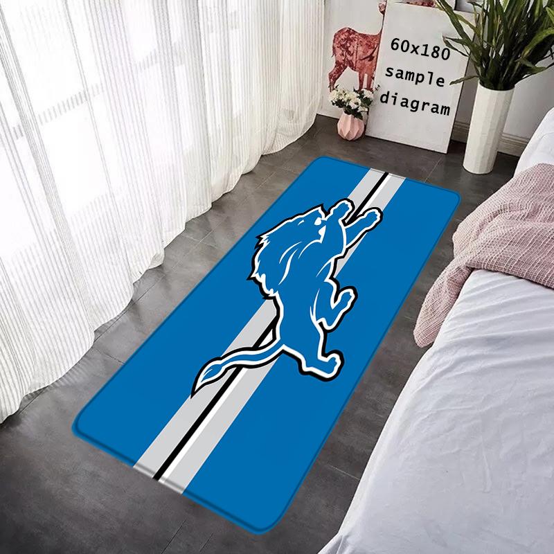 Entrance Doormat Balcony Rugs Living Room Carpet Foot Mats Bath Rug Detroit Lions Floor Mat Ideal Gifts Non-slip House Decors