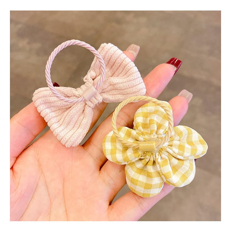VOKLLIYU Kids Hair Set of Stylish and Colorful Flower Ribbon Hair Ties for Toddlers and Hair Hair Hair Suitable for Kindergarten and Cute and Birthday