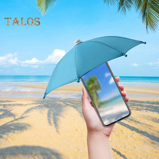 Ombrello per Telefono con Ventosa a Pugno Protezione UV Mini Universale Antivento Parasole Ombrello per Cellulare Accessori per Telefono
