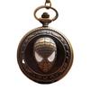 Spider-Man Retro Pocket Watch Men'S And Women'S Trend Bronze Flip Watch Couple Student Decorative Lanyard Watch Men'S