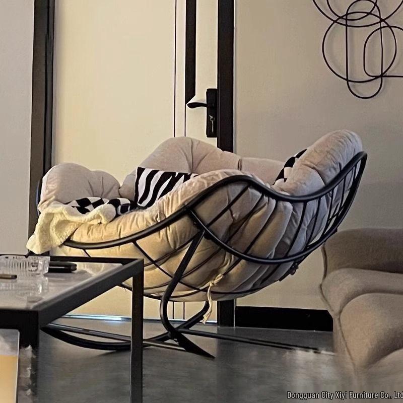Scaun Balansoar Reclinabil de Lux cu Cuib de Pasăre - Canapea Individuală Confortabilă pentru Balcon & Sufragerie