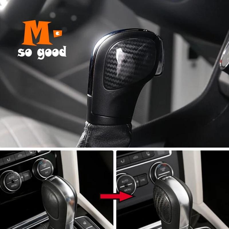 ABS Carbon Argintiu Buton schimbător de viteze Cadru decorativ pentru VW Volkswagen E-UP e up 2015 2016 2017 2018 - Accesorii