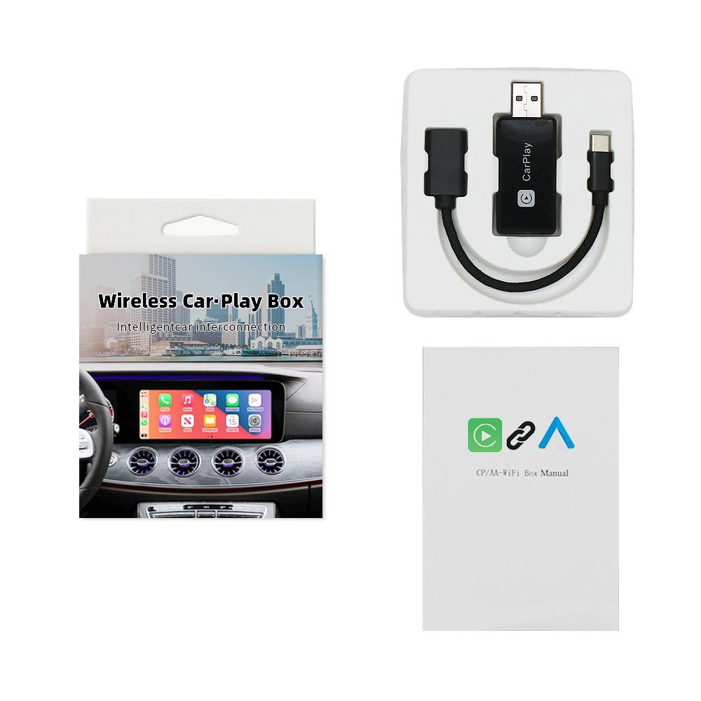 USB Wireless CarPlay Adapter Convert Wired To Wireless CarPlay Android Auto 2 In 1 CarPlay Box for Car