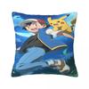 Pikachus Pillowcase Merch Soft Cushion Cover Throw Pillow Cover Home Decor Square Multi-Size