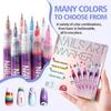 DIY Nail Pen, Painting And Doodling, Nail High-gloss Outlining Pen, Acrylic Pen Set, Colored Paint And Nail Pen,30ML