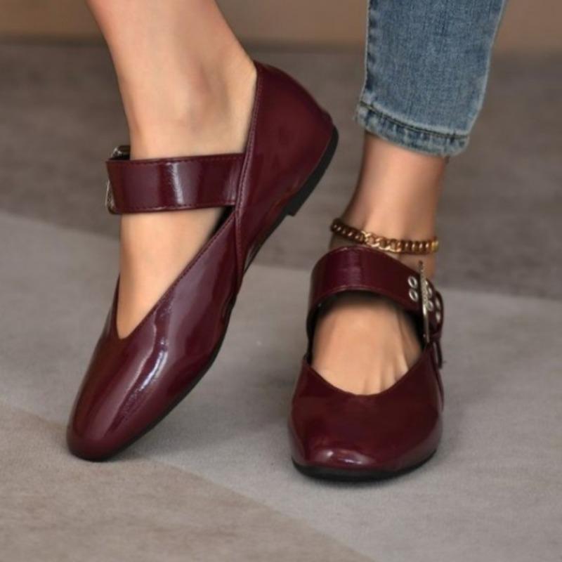 

Мода 2025 Женские Туфли Лодочки С Мелким Вырезом Осенние С Острым Носком Лоферы Балетки Новые Осенние Леопардовые Ретро Туфли для Платья Zapatos De Mujer 42 вино красного