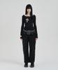 ILLIO Black My One Scoop Neck Longsleeve