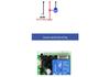 DC 12V Remote Switch with Adhesive Round Control & Self-Reset Receiver