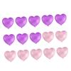 15PCS Reusable   Cute Cartoon Heart Shaped Refreezable Washable Plastic  S for Making Cold Drink